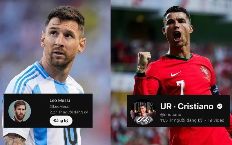 Kênh youtube của Messi rục rịch phản công Ronaldo