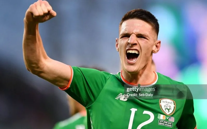 Declan Rice từng thi đấu cho tuyển Ireland