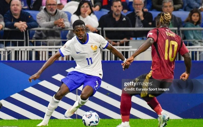 Dembele góp công trong cả 2 bàn cho Pháp