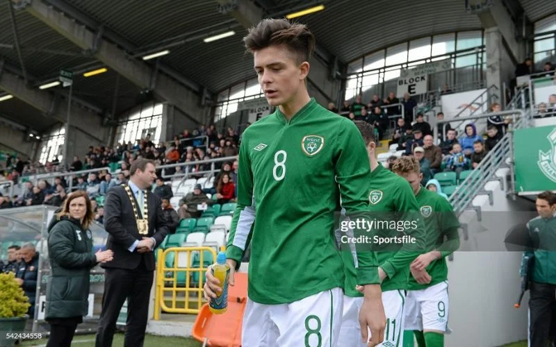 Grealish trong màu áo U.21 Ireland