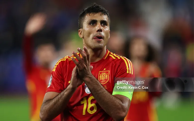 Rodri góp công giúp Tây Ban Nha vô địch Euro 2024.