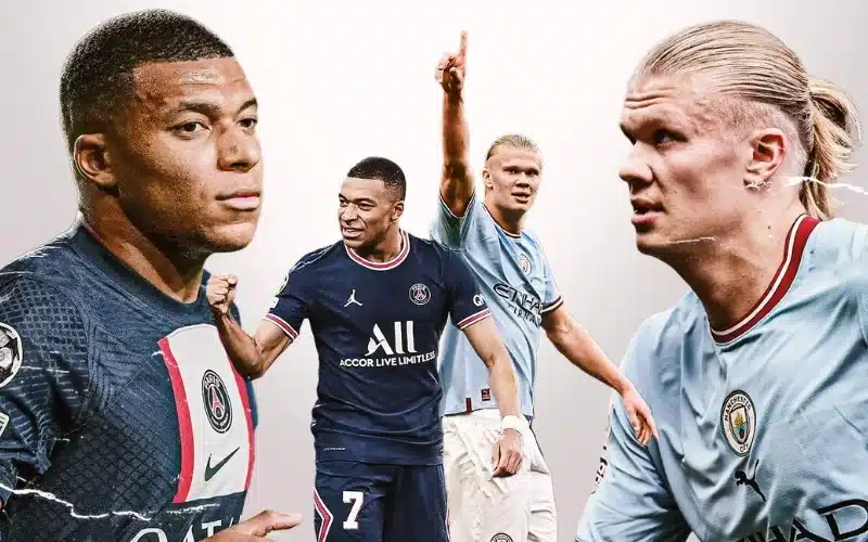 Erling Haaland và Kylian Mbappé là những cầu thủ trẻ đầy triển vọng