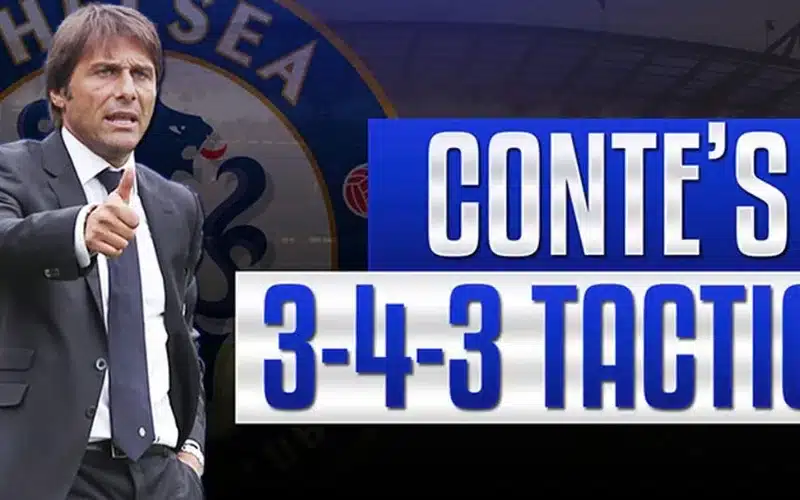 Sơ đồ 3-4-3 được Chelsea áp dụng để cân bằng giữa tấn công và phòng ngự