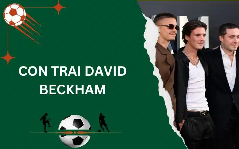 con trai David Beckham