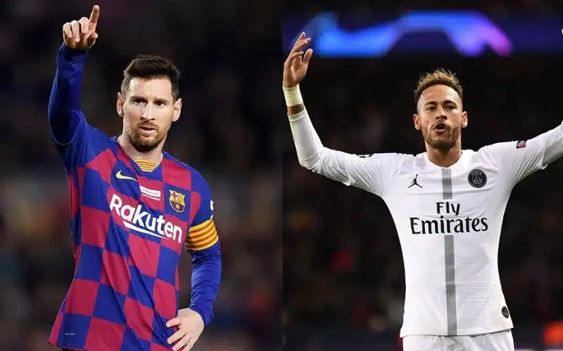 Mức lương Neymar và Messi gần ngang bằng nhau