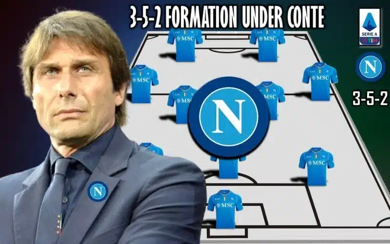 Sơ đồ 3-5-2 được Napoli áp dụng khi đối đầu với những đối thủ mạnh