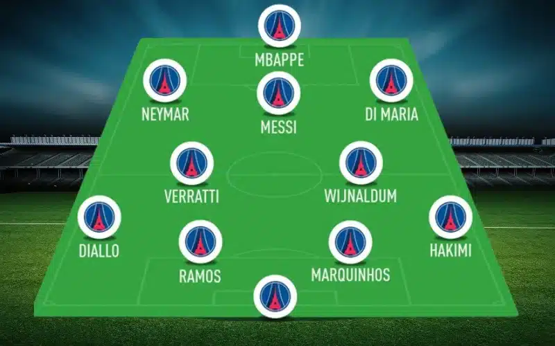 Sơ đồ 4-2-3-1 cho phép PSG tấn công tổng lực