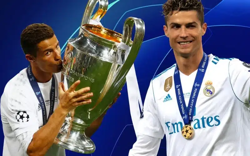 Ronaldo đã 5 lần vô địch Champions League