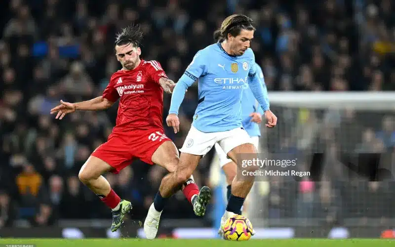 Grealish giúp Manchester City thắng Forest.