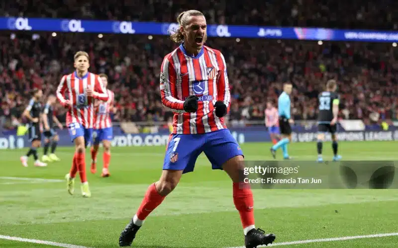 Griezmann sắm vai người hùng của Atletico.