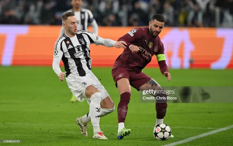 Walker gây thất vọng trước Juventus.