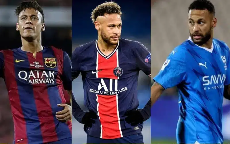 Những Câu Lạc Bộ Nổi Bật Mà Neymar Đã Thi Đấu