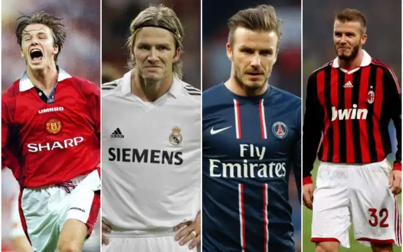 Những Số Áo Khác Của David Beckham Trong Sự Nghiệp