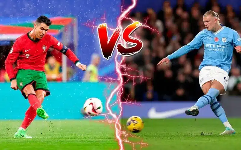 Phong cách chơi khác biệt của Ronaldo và Haaland