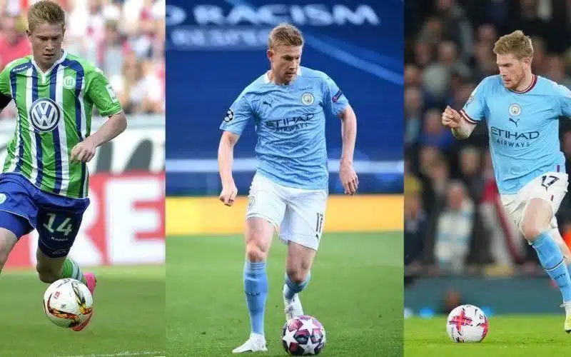 Vị trí sở trường trong đội hình của Kevin De Bruyne