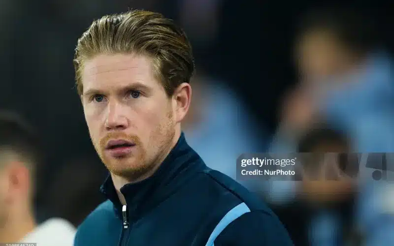 De Bruyne nguy cơ vắng mặt ở trận gặp Real Madrid.