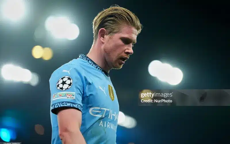 De Bruyne không chơi phút nào ở trận lượt về gặp Real Madrid.