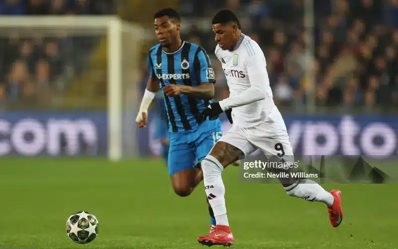 Rashford chơi mờ nhạt trước Club Brugge.